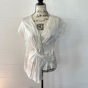 NWT Do + Be White Blouse, Medium